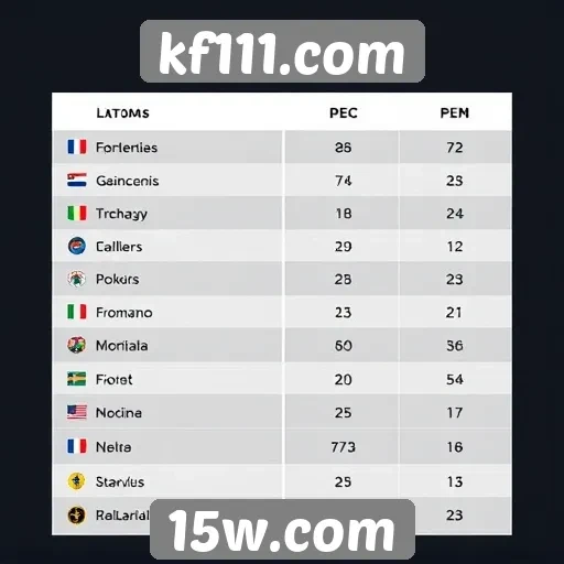 Comparação de jogos populares no kf111.com